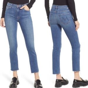 Mother Mid Rise Dazzler Ankle Fray In This Time Next Year Size 23 New